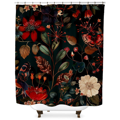 Mikha Floral Shower Curtain