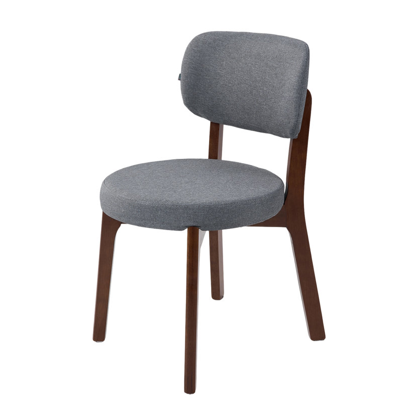 45cm H Linen Upholstered Low Back Accent, Grey