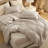 Bedsure 100% Cotton Duvet Cover King Size with Fitted Sheet - Waffle Weave Bedding Set （Set of 4）-120539053-120677486