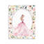 Plaque rose princesse rose avec bordure perlée, design par Christine Simpson Art