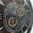 THE GEARS CLOCK Wall Clock with Real Moving Gears IR-LI_ 24 in Round BRONZE-DARK
