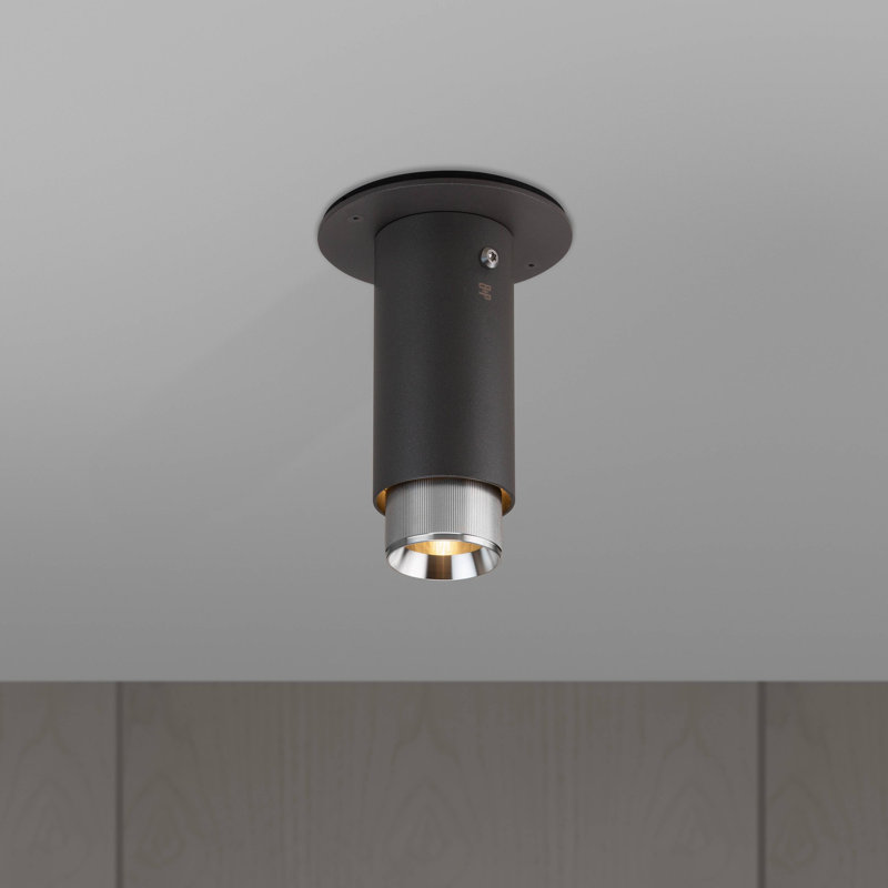 1 - Light Flush Mount, Steel, Graphite