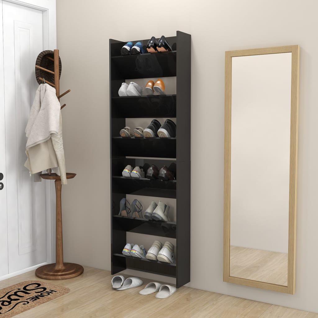 Ebern Designs Chipboard 12 Pair Shoe Rack | Wayfair.co.uk