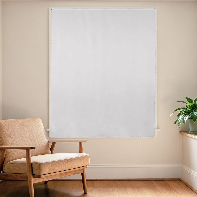  Rideau occultant en polyester de style moderne, 1 fenêtre, 1 panneau, 8 couleurs, Blanc, L 83 po x L 91 po