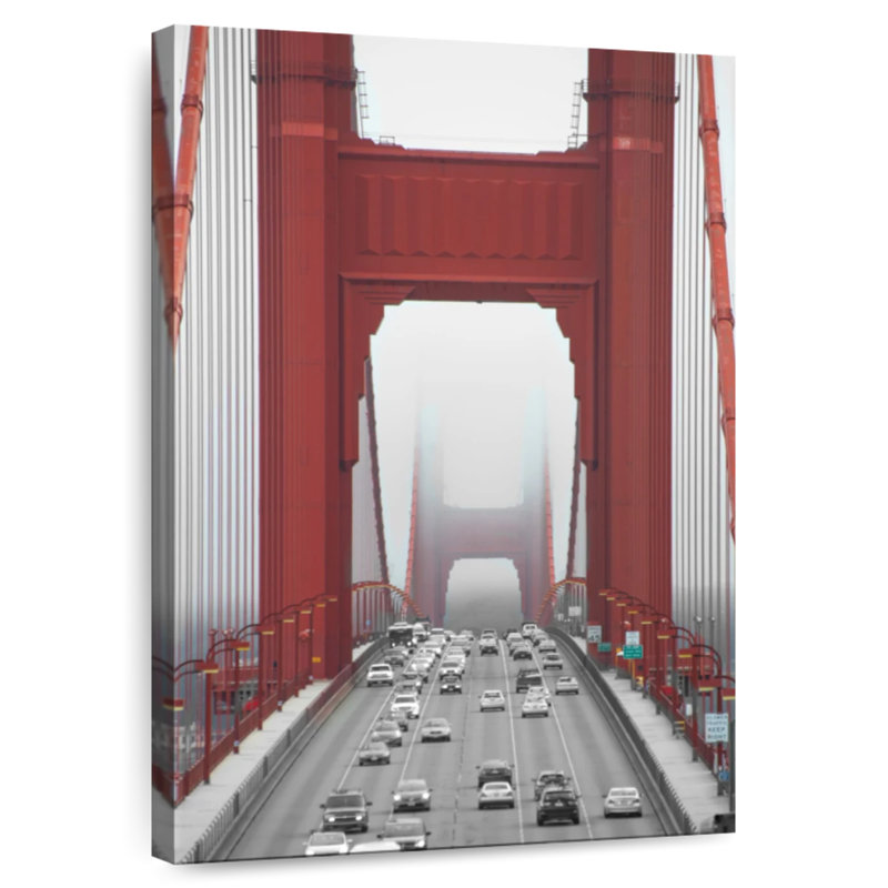Lilie Misty Golden Gate Bridge, H 45 po x l 30 po
