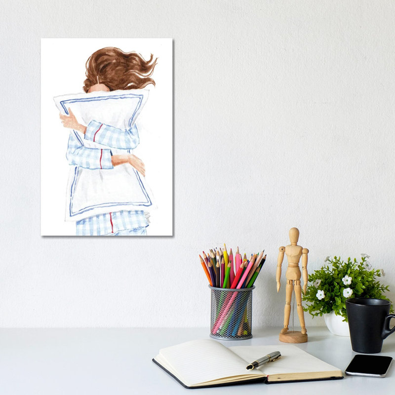 Gingham Pajamas by Style Of Brush - Gallery-Wrapped Canvas Giclée on Canvas, Canvas, 20.32 cm H x 30.48 cm W