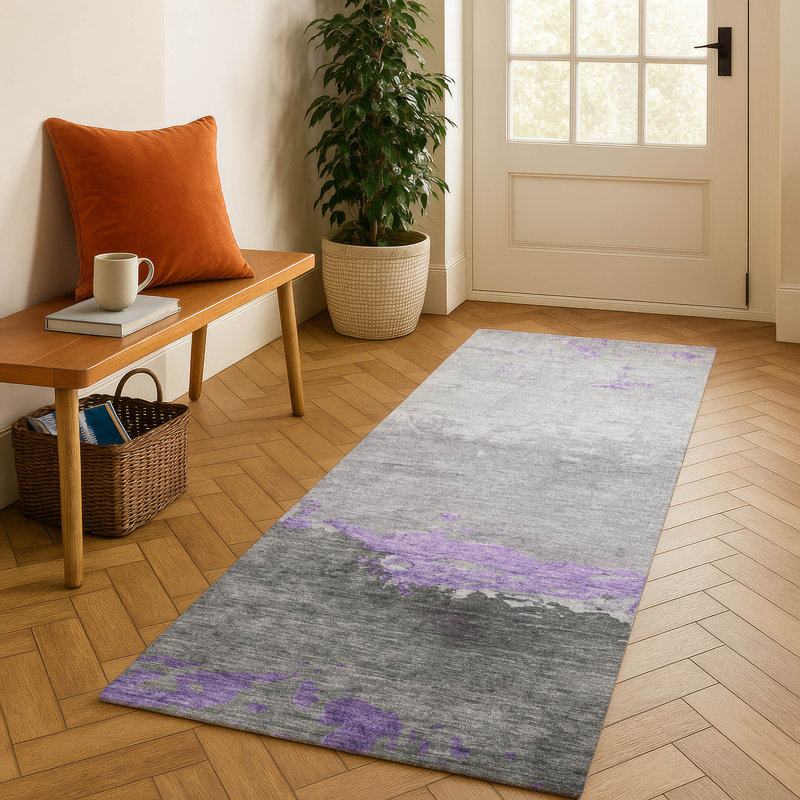 Premium Machine Washable Fairwood AMF1885 Modern Rug, Runner 2'3" x 7'6"