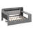 Full Size Daybed With Storage Shelves,Trundle,Charging Station,LED Light,Desk And Upholstered Headboard And Backrest-686933163