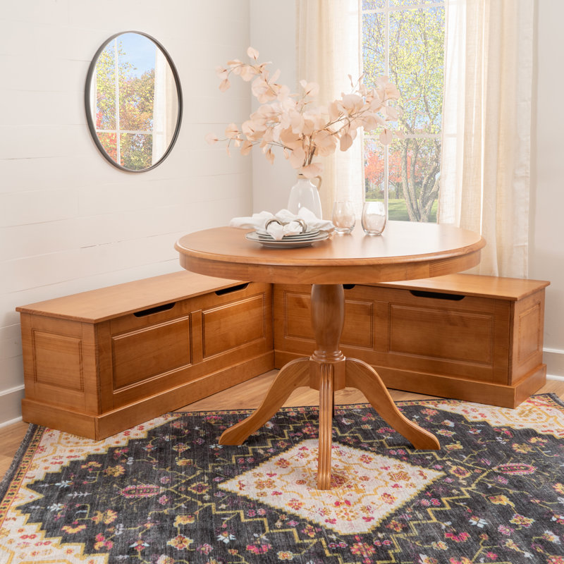Tobin Caramel Table And Nook Set 