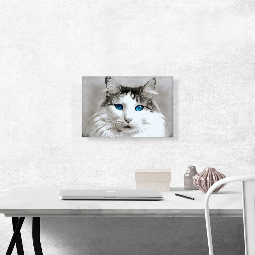 Ragdoll Cat Breed Blue Eyes Canvas Art Print for Sale