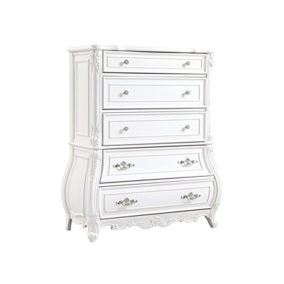 Commode 5 tiroirs de style moderne en bois