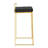 Fuji Contemporary Barstool with Black Velvet Cushion by LumiSource - Set of 2-575113840