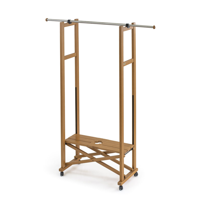Rosemont Solid Wood Freestanding Coat Rack, Cherry