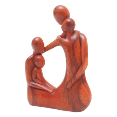 Handmade Forest Family Wood Sculpture