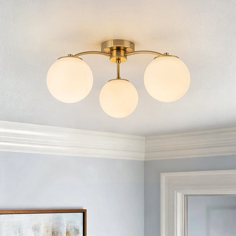 Murtie Sputnik Orb Glass Semi Flush Mount