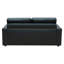 Canapé-lit escamotable en cuir grainé italien de 73,2 po avec matelas en mousse à mémoire de forme DreamLoom, canapé-lit en cuir avec matelas en mousse à mémoire de forme pour le salon -2106089190