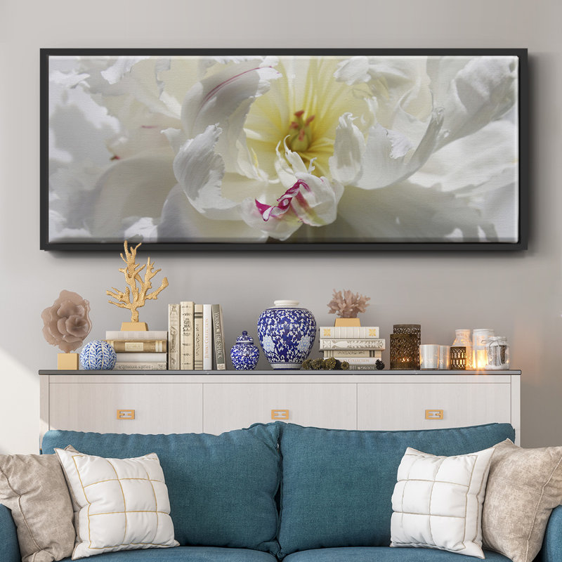 Breathless III- Framed Canvas, 20" H x 50" W