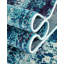 Tapis bleu à motif abstrait Rizer-1376564086