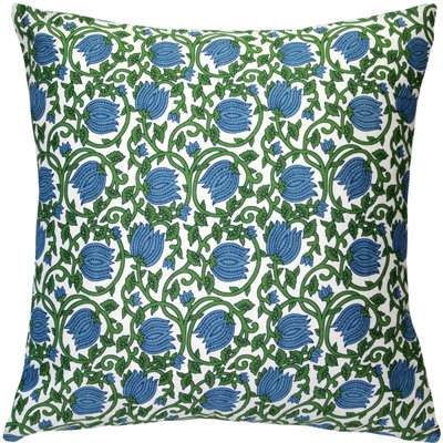 Coussin décoratif en coton floral Dufton
