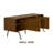 NTC Veil TV Stand with 3 Doors for TVs up to 60’’, Media Console with Vertical Groove Design and Metal Legs, Modern Entertainment Center for Living Room and Bedroom, Effortless Assembly-2095057480