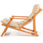 Ambrea Foldable Outdoor Patio Dining Side Chair with Cushion