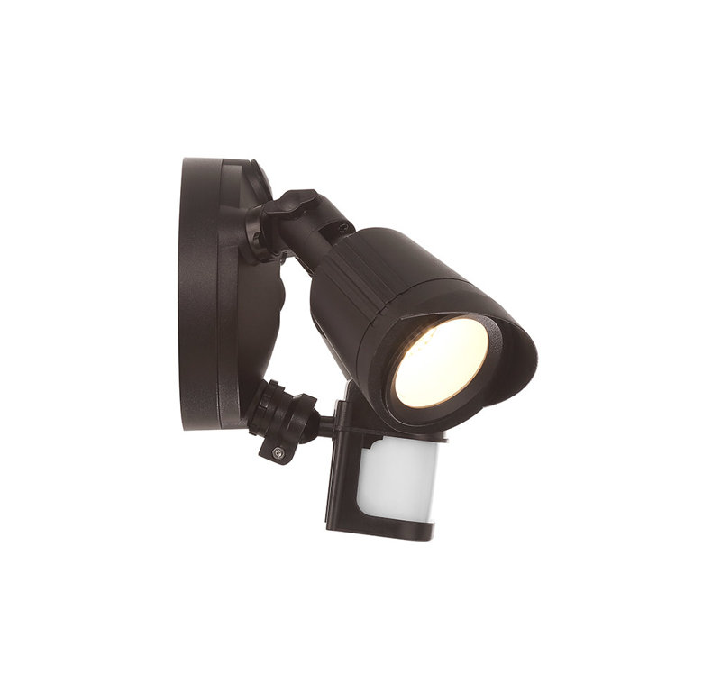 Bronze Dual Head LED Motion Sensor Security Flood Light