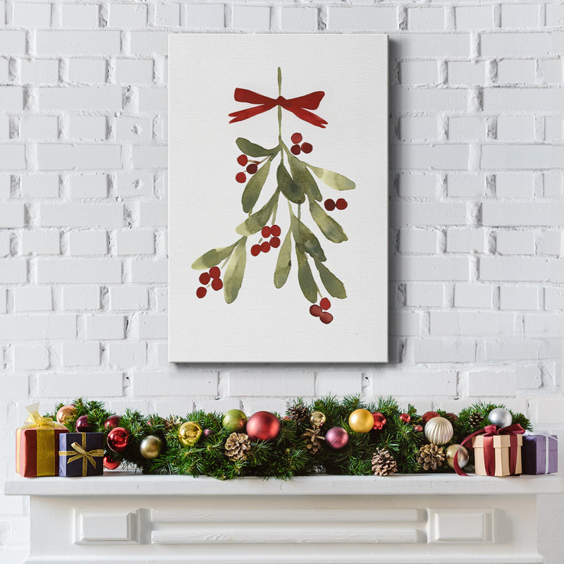 " Mistletoe Bow I ", 18" H x 12" W 1.5" D