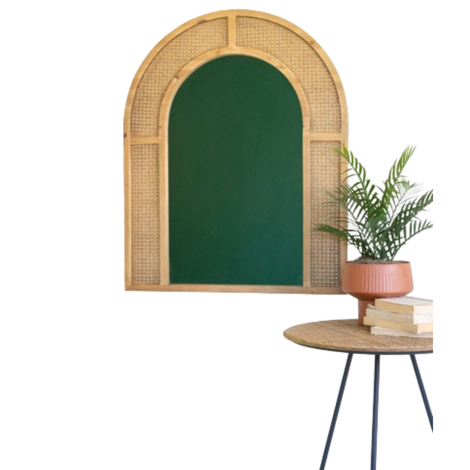 Kalalou Rattan Arch Wall Mirror Wayfair