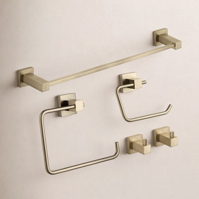 Cube 5-Piece Bathroom Hardware Set