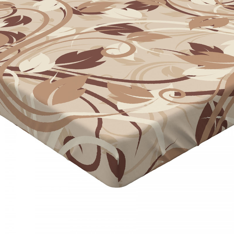 Microfiber Floral Fitted Sheet, Full Fitted Sheet