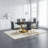 Aurora Morden Mid-Century 63" Rectangular Dining Table Set with Faux Leather Chairs-1561072166-1562151069