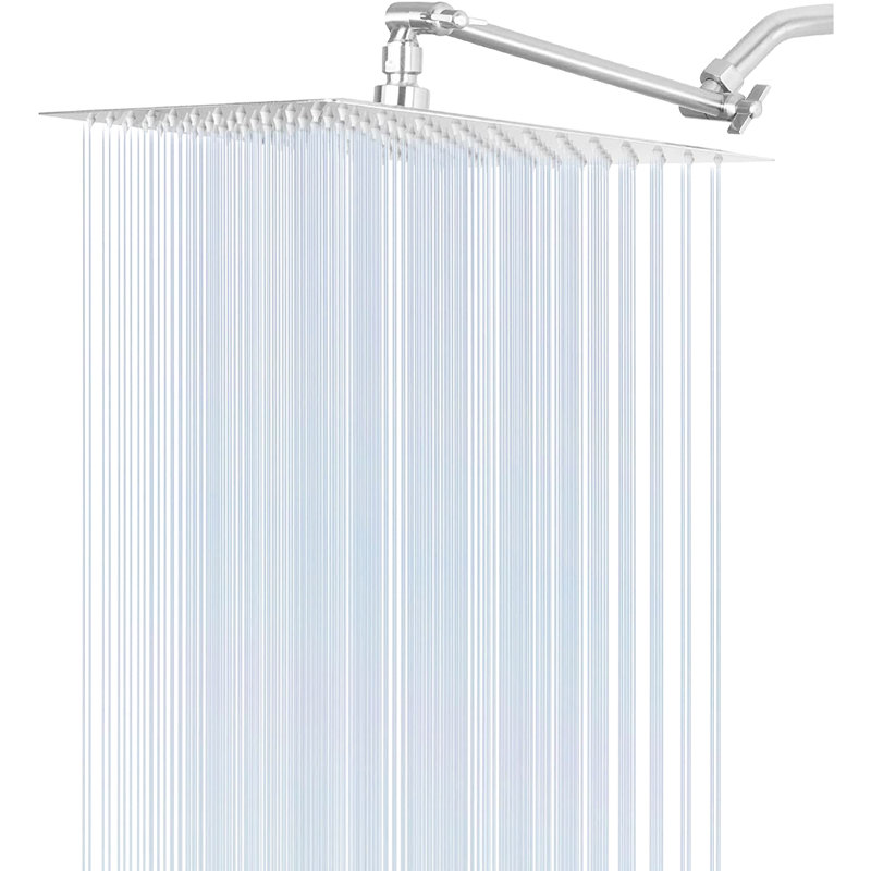 10" Stainless Steel Shower Head In - Smooth Operation Wide Spray Coverage
