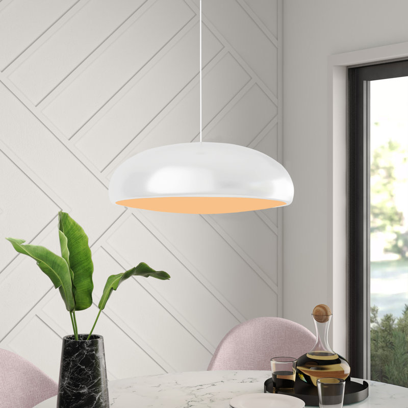 Doheny Ave. 3 - Light Pendant, White