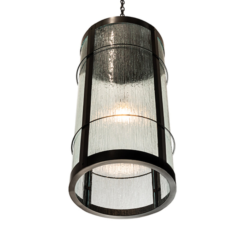 Luminaire suspendu cylindrique à 1 lumière Villa
