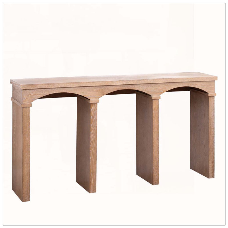60"Long Rustic Archway Console Table