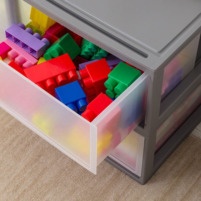 Bac et bac de rangement en plastique IRIS, 47