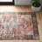 Jakobson Machine Washable Rust and Ivory Area Rug-1568371975