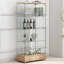 Vitrine moderne en verre avec 2 grands tiroirs-1592967205