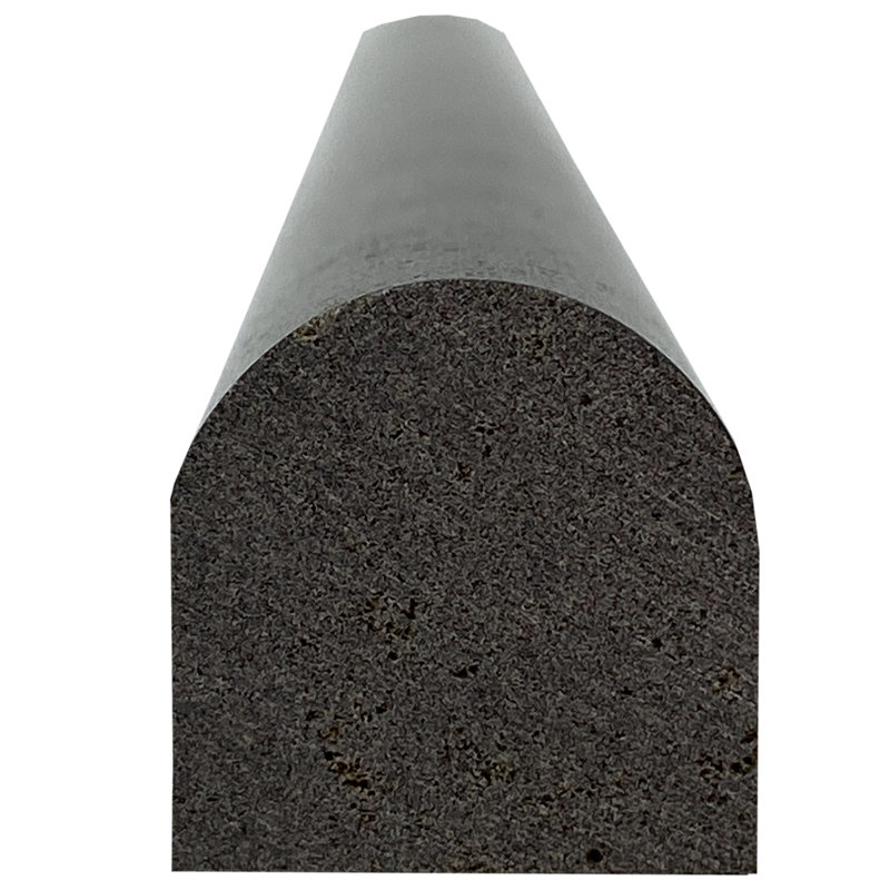 Volcano 12" x 0.75" Honed Natural Stone Pencil Liner Tile Trim in Honed