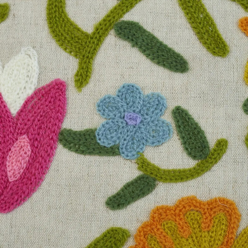 Crewel Garden Pillow