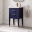 Ensemble de meuble-lavabo simple autoportant 24 po avec plateau en céramique Deon-50291756