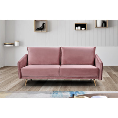 Leidesdorff 72.83'' Velvet Sofa