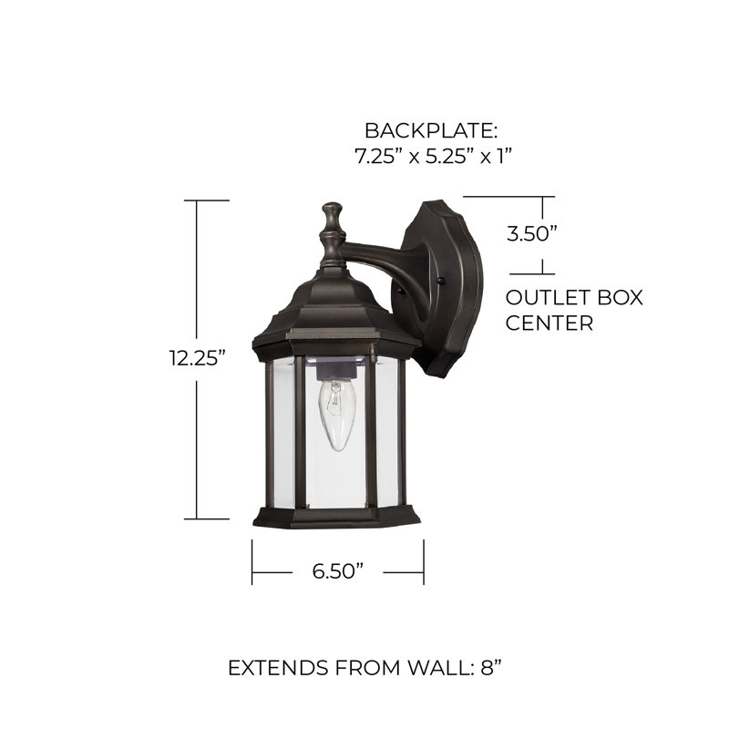 Wall Light, Old Bronze