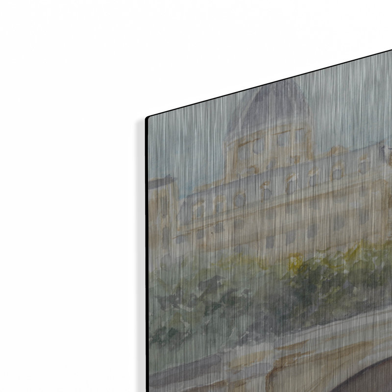 «French Bridge Study 4» par Ethan Harper, art mural en métal, H 24 po x l 36 po