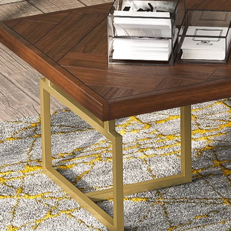 Table basse rétro de style industriel, H 15,74 po x L 55,11 po x l 23,62 po