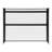 45.28 Inch Desktop Bookshelf, 2 Tier Metal Storage Shelf Organizer for Office Desk Books and Files