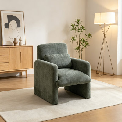 Upholstered Armchair with pillow