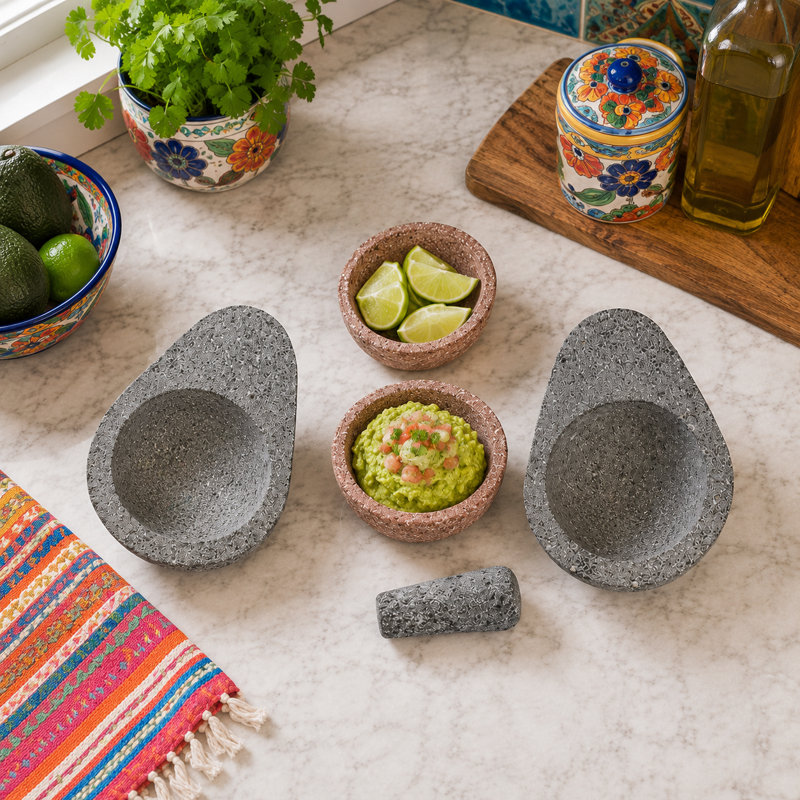 Volcanic Stone Avocado Salsa Set