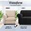 Jacquard Pattern Stretchable Spandex Sofa Slipcover - Stylish Sofa Protector-135839468-135839466