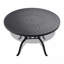 Ensemble de salle à manger 5 pièces en aluminium coulé résistant aux intempéries, comprenant 4 chaises pivotantes et une table ronde de 47,24 po avec structure noire-1072287442